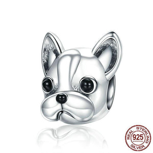925 Sterling Silver Frenchie Charm